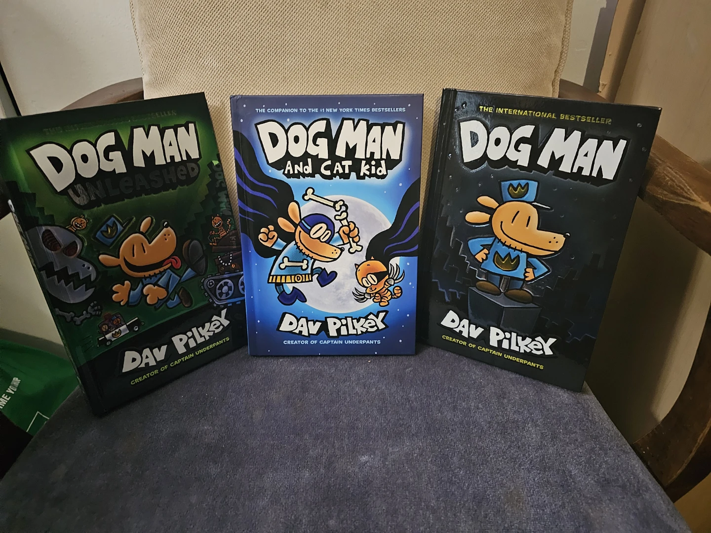 3 Dog Man Hardcover Books by Dav Pilkey