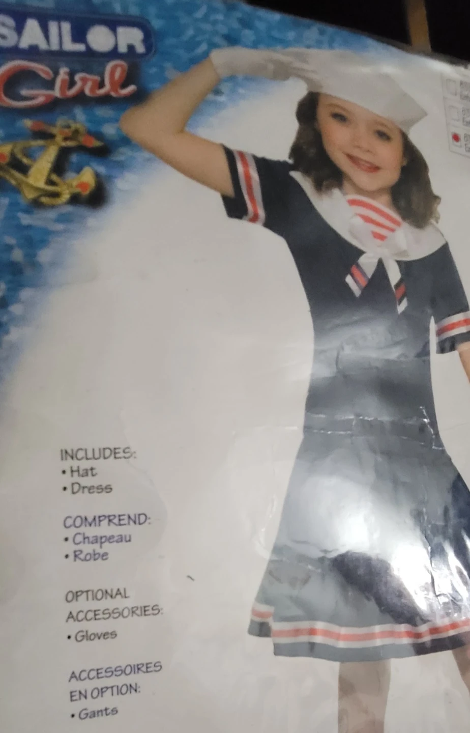 Sailor Girl Costume Child Large - photo 2