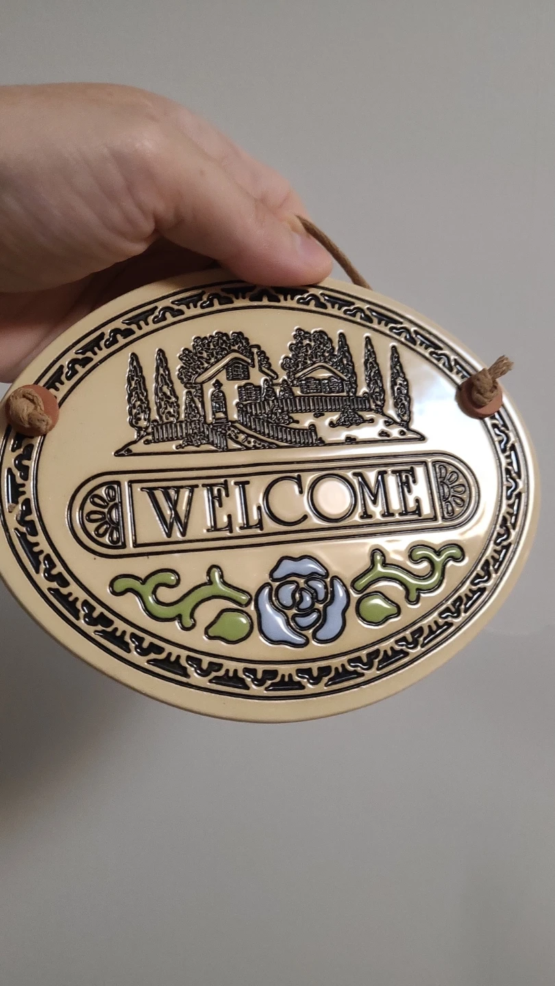 Trinity Pottery Welcome Sign