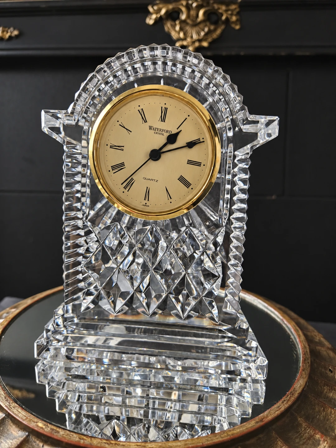 VINTAGE 80 Waterford Crystal Quartz Table Clock - photo 5