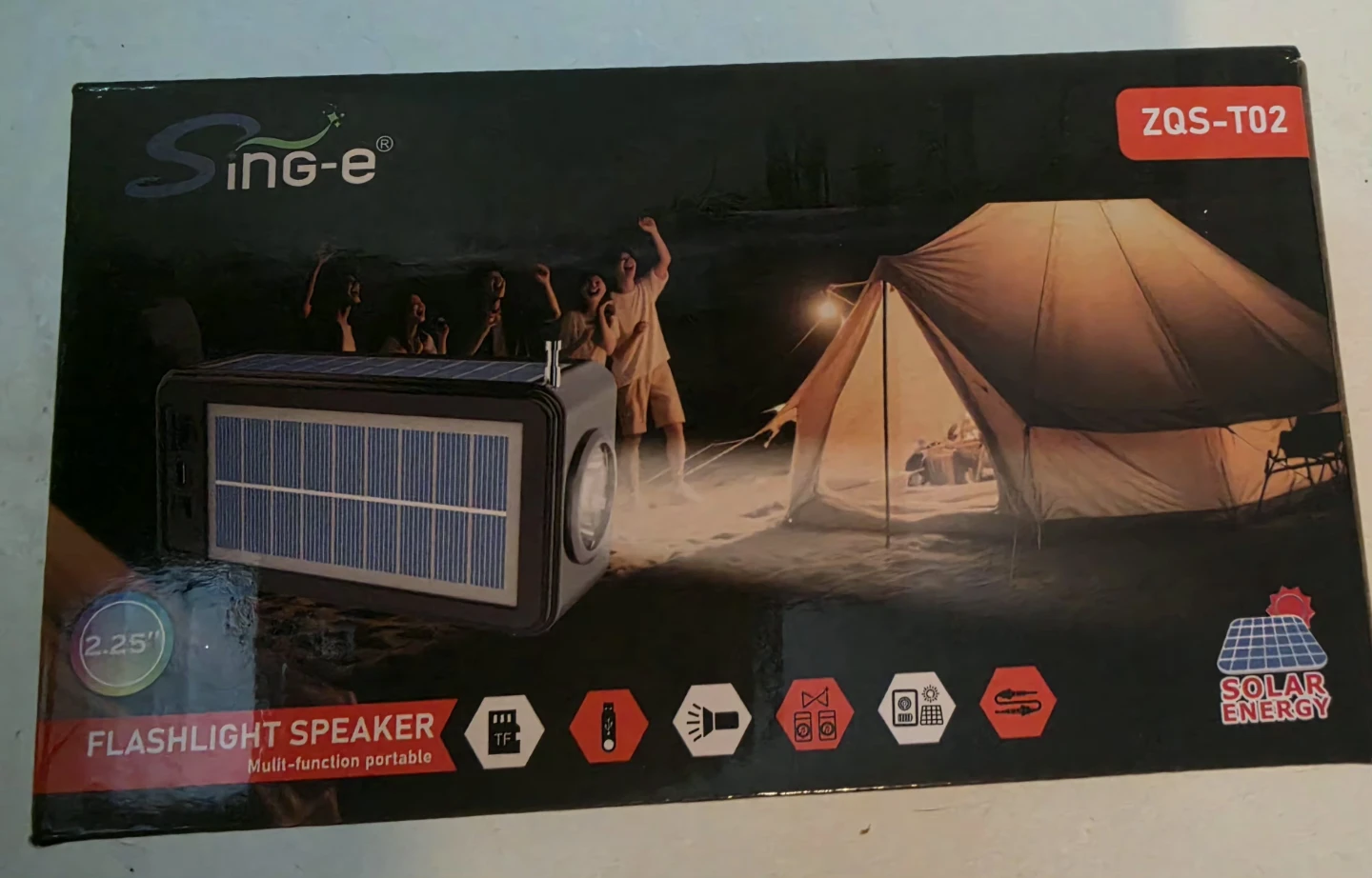 Portable Solar Flashlight Speaker - photo 2