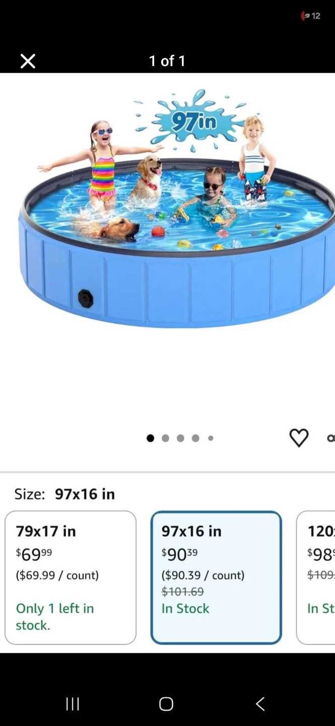Collapsible Pet and Kids Pool