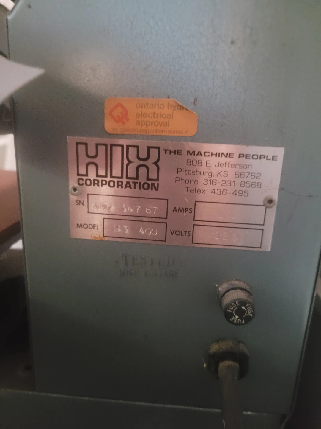Hix Corporation HT 400 Heat Press - photo 2