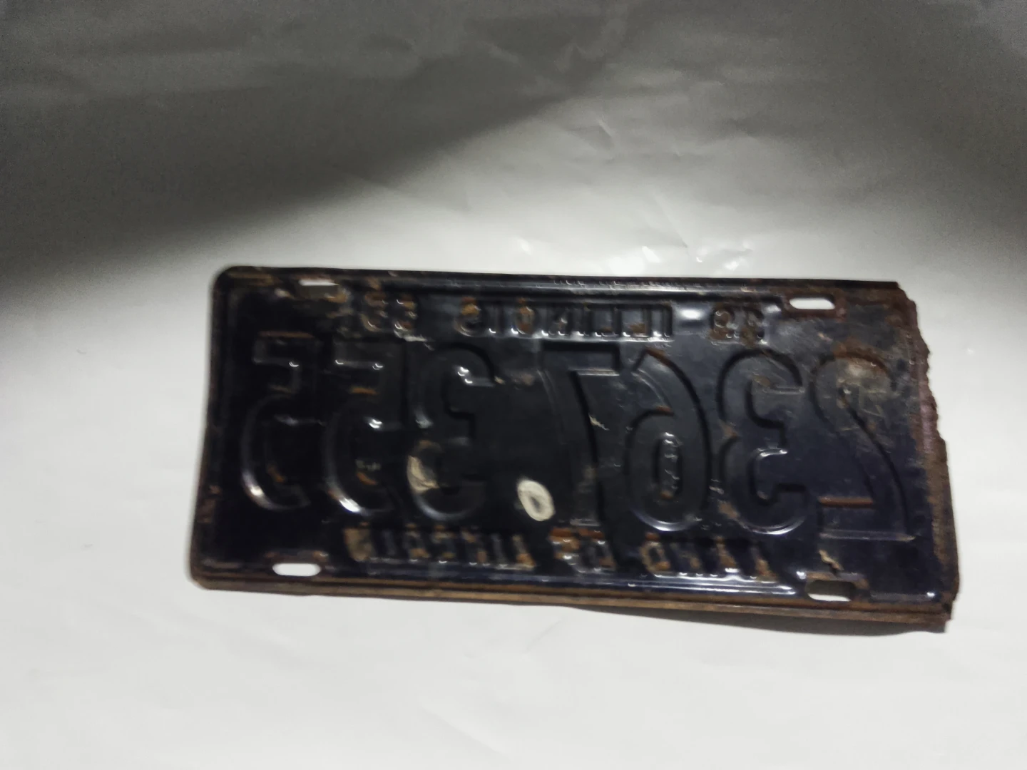 Vintage 1955 Illinois License Plate - photo 2