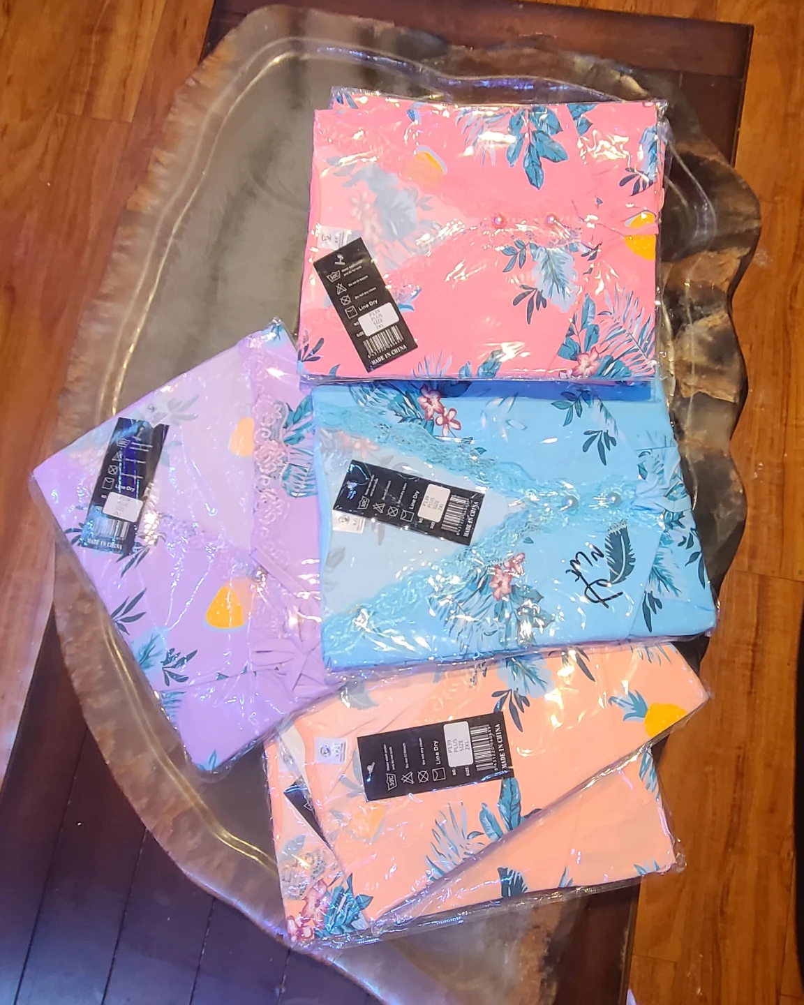 Floral Nightgowns, 2XL, Set of 4 - photo 2
