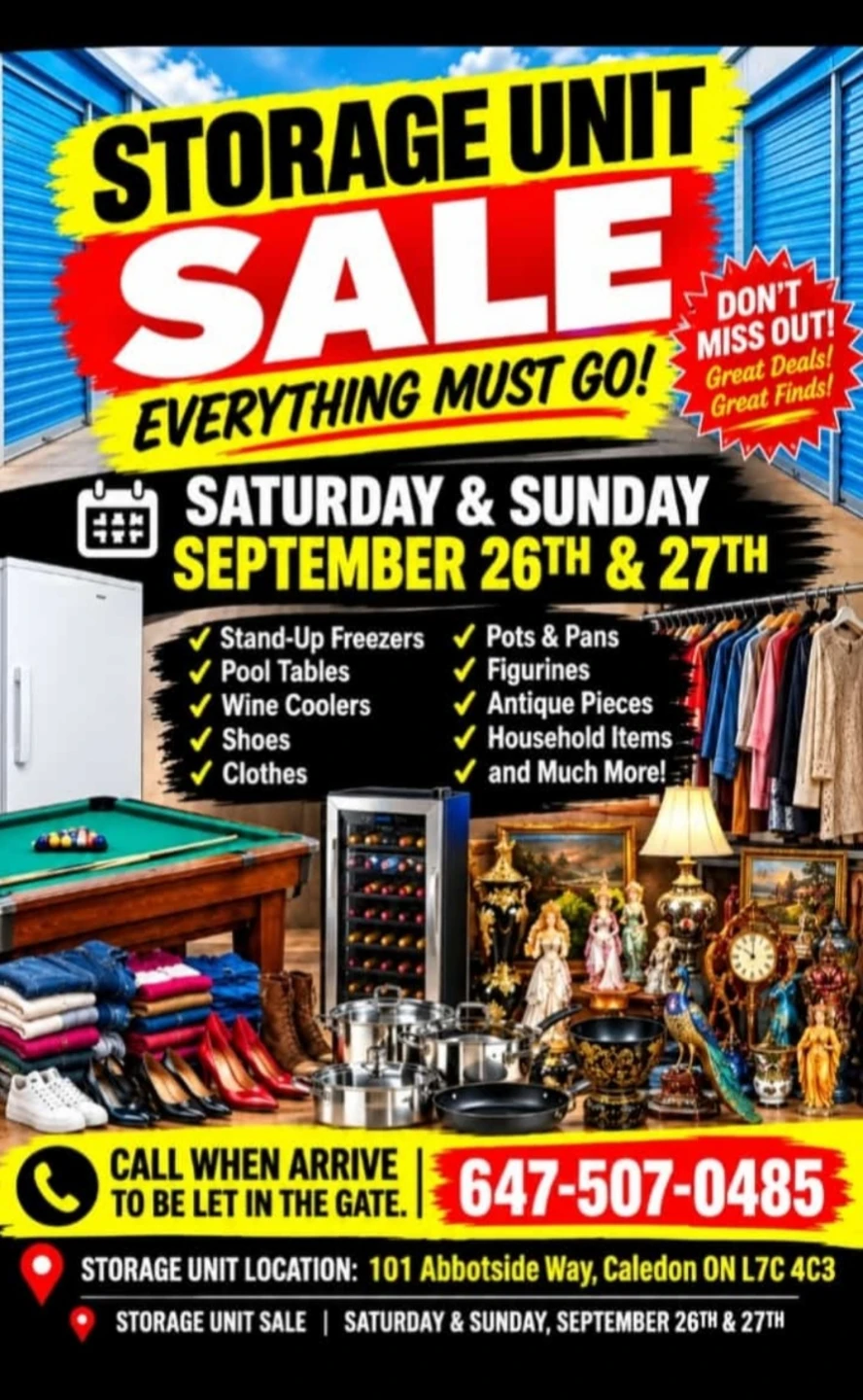 Storage Unit Sale Items