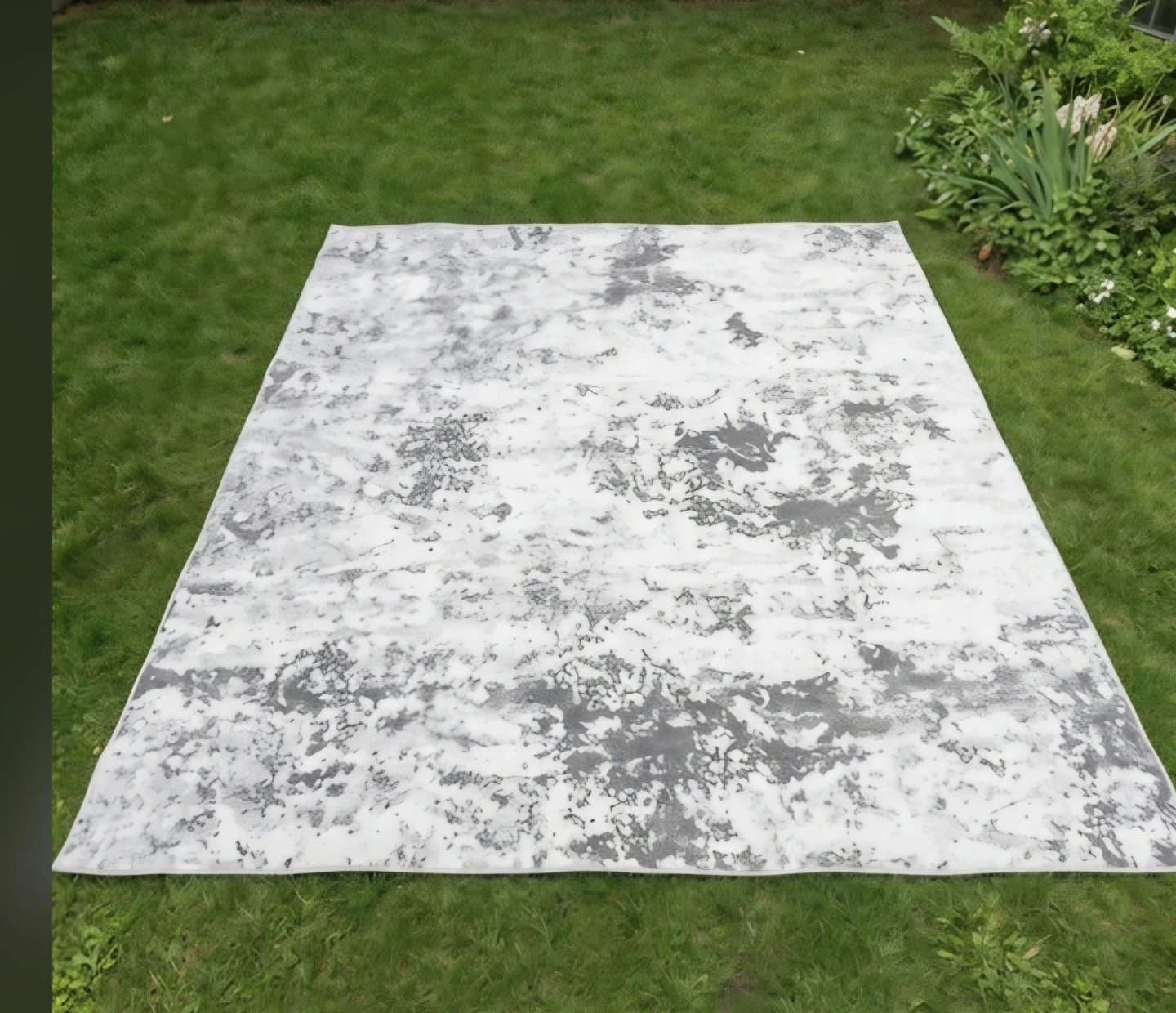 Brand New! 8x10 Modern Grey and White Abstract Area Rug - photo 2