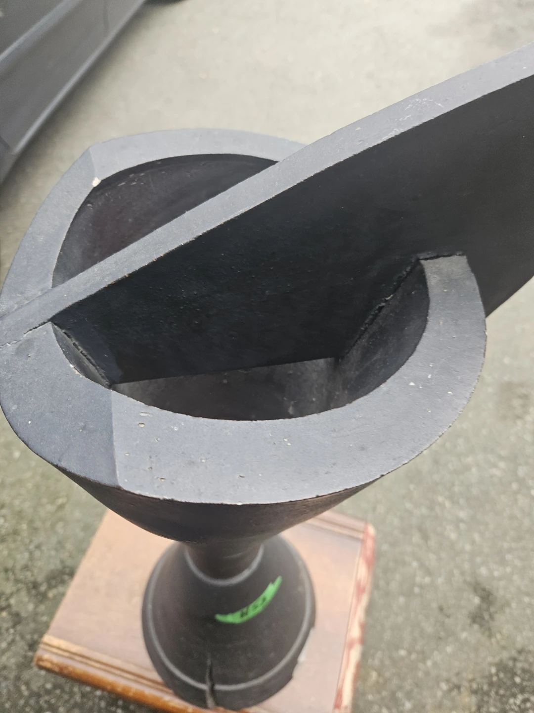 Modernist Black Decorative Sculptural Piece - photo 3
