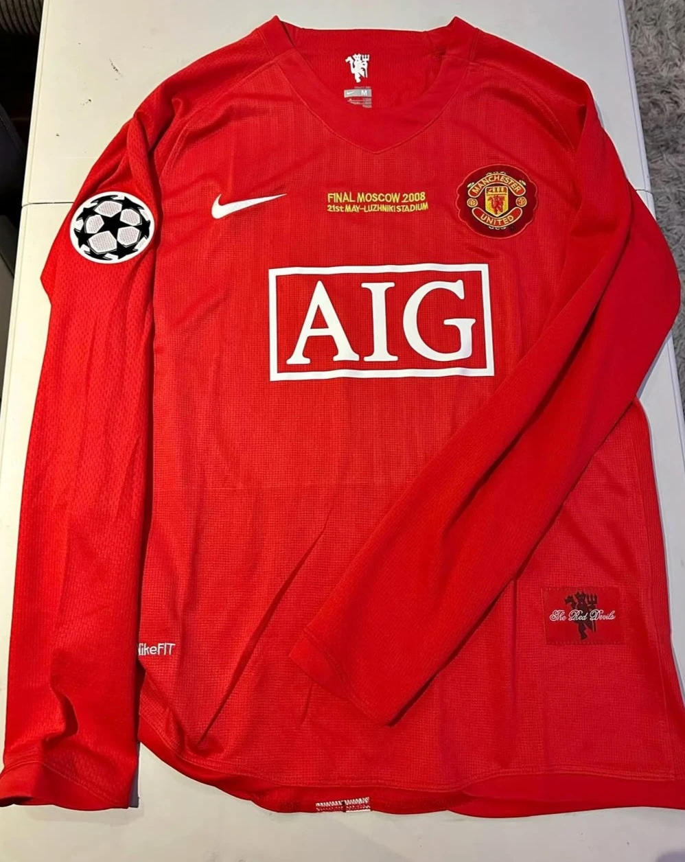 Ronaldo #7 Man Utd retro Champions League 07/08 jersey - photo 2