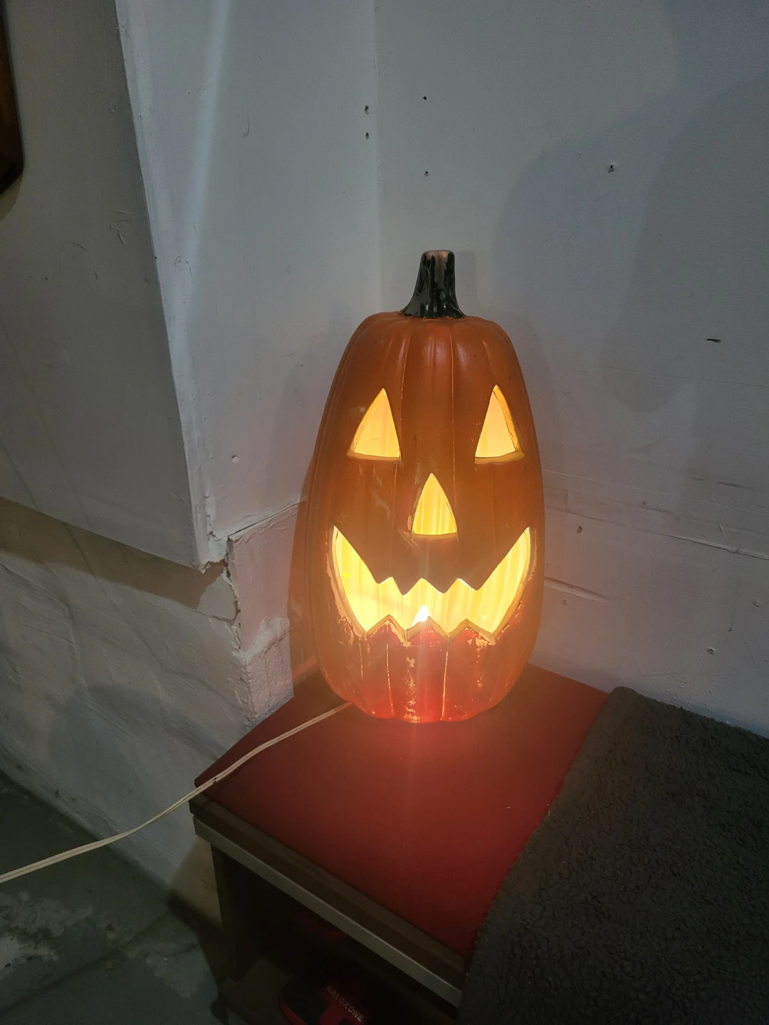 2ft  Vintage Jack-O-Lantern Electric Lamp - 5ft cord