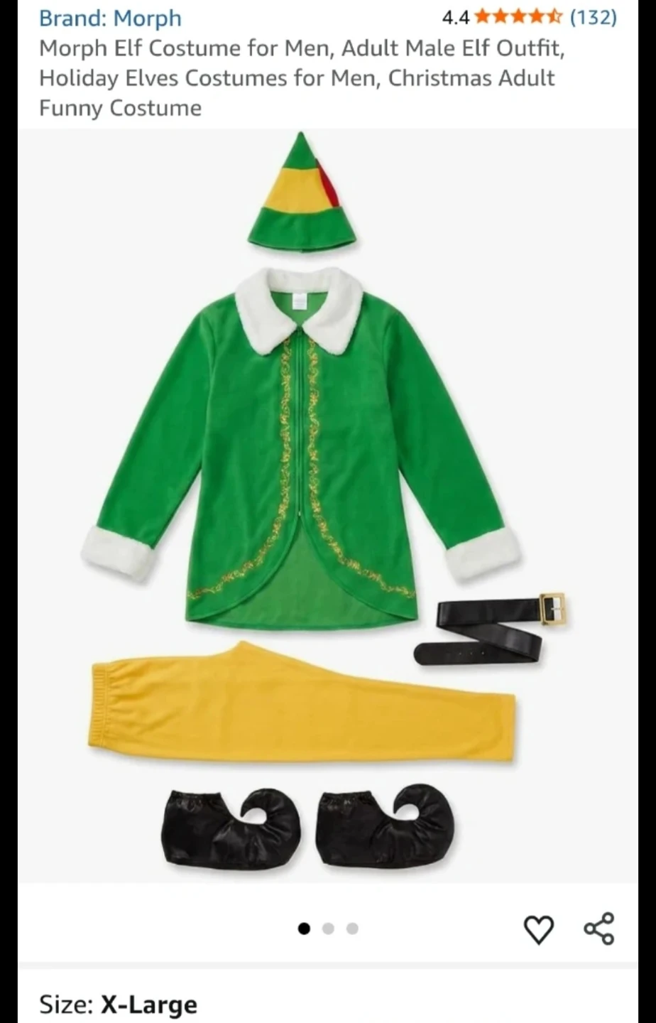 Morph Adult Male Elf Costume - XL - photo 2