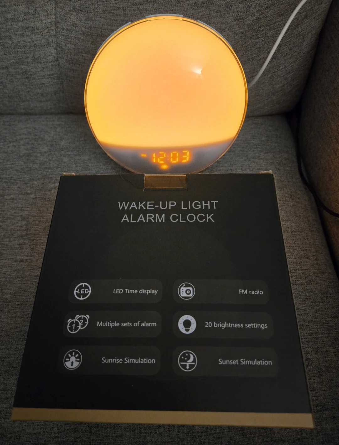 Wake up Light Alarm Clock 🏈 - photo 3