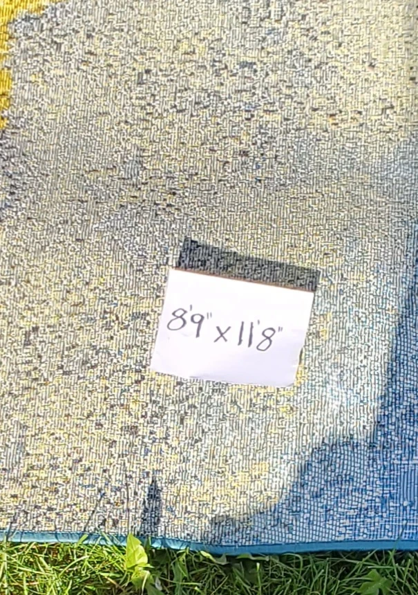 Eden Outdoor Rug Blue and Yellow - photo 2