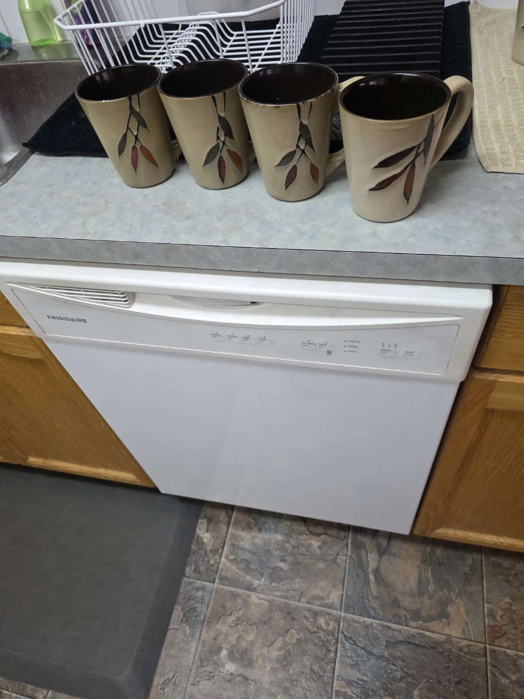 Set of 4 Patterned Ceramic Mugs