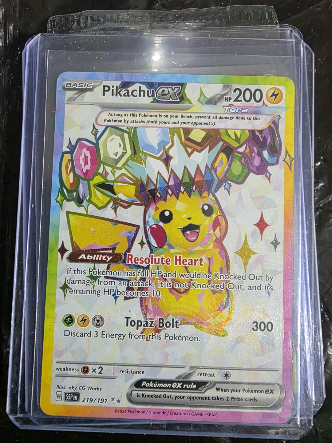 Pikachu EX 219/191 Pokémon Card