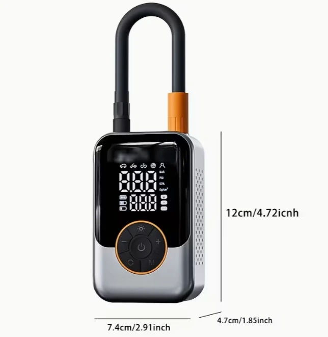 Tire inflator / air compress for car, bike, ball - photo 4