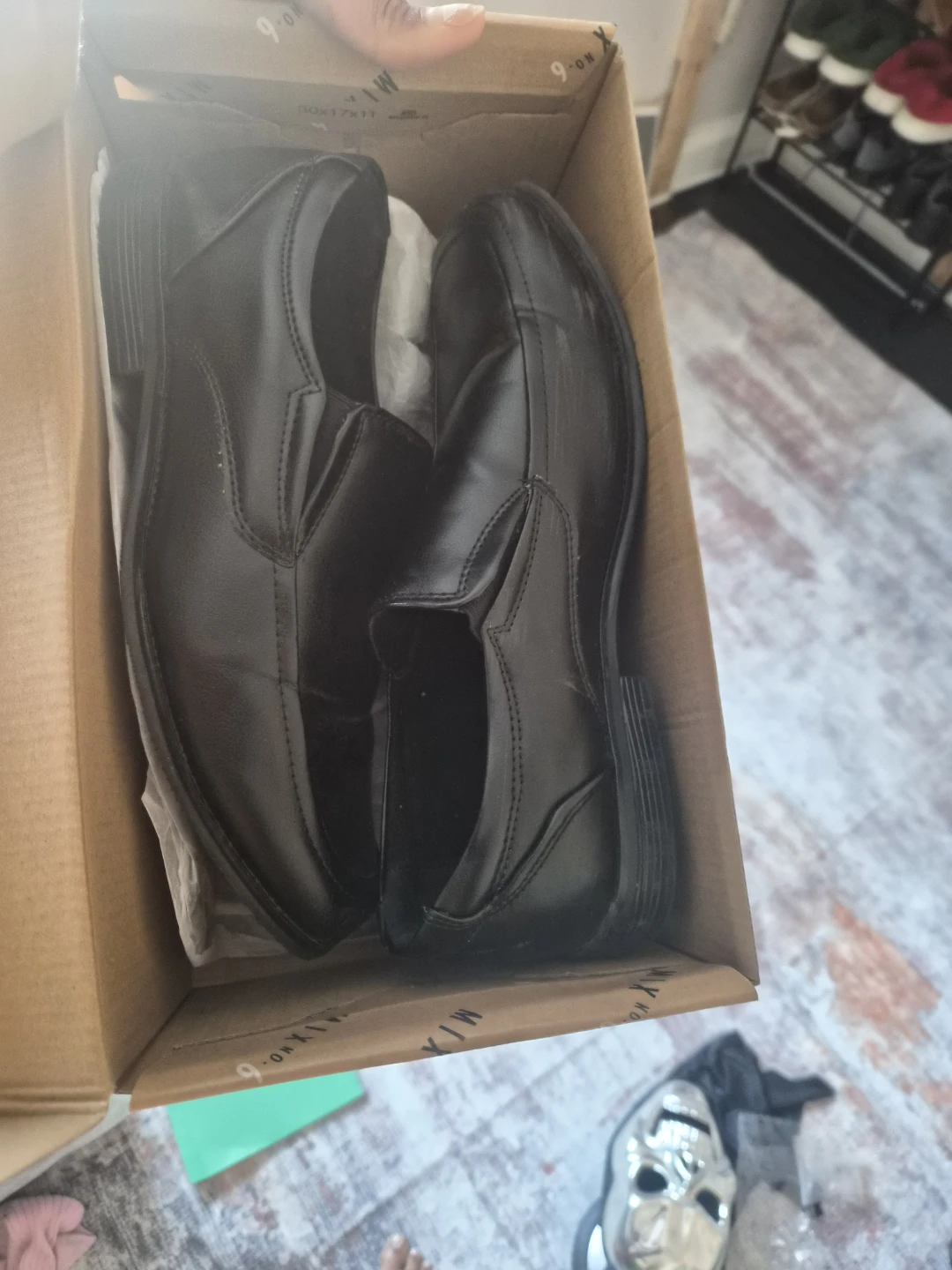 MIX NO. 6 Black Slip-On Shoes - Size 6M
