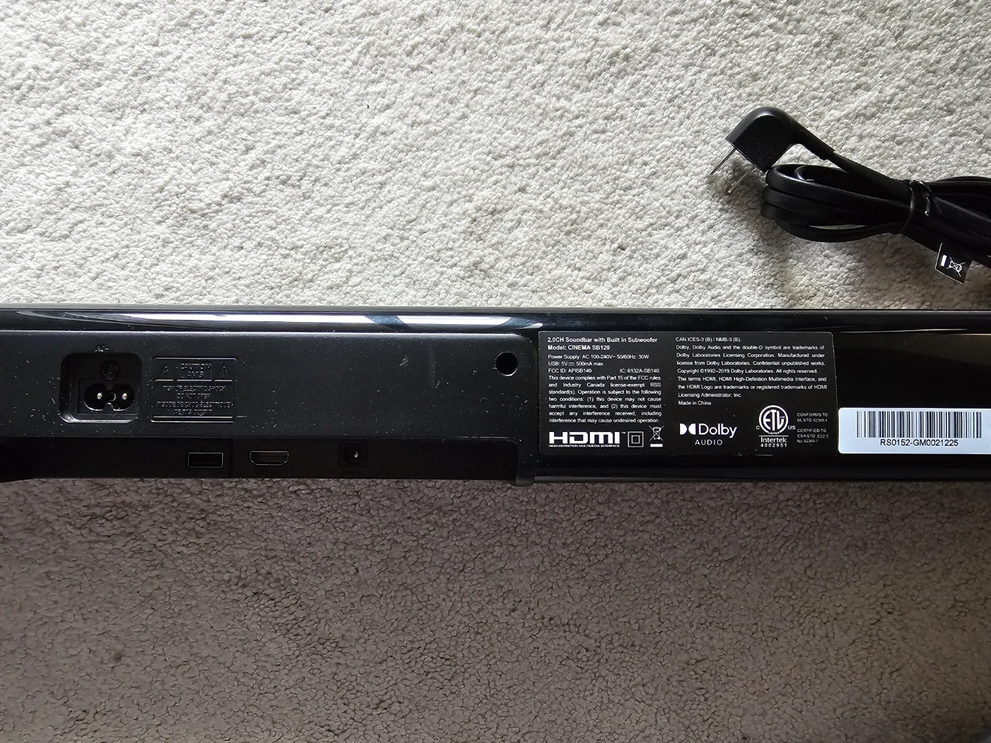 JBL Cinema SB120 110W 2.0 Dolby Bluetooth SoundBar-Black - photo 5