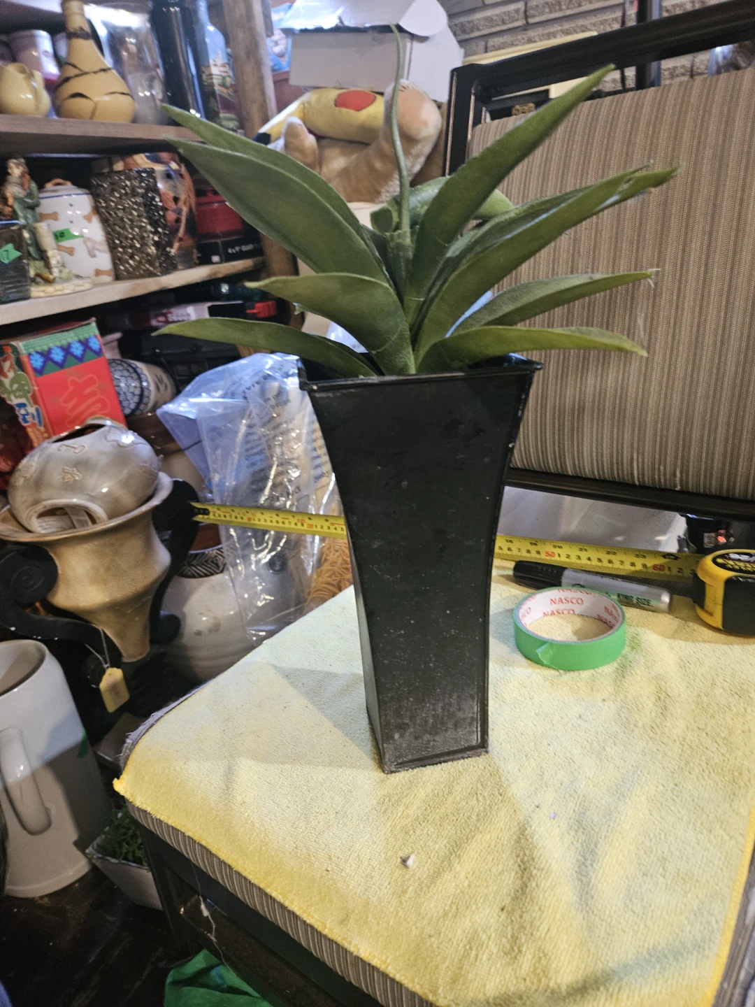 Artificial Plant in Black Square Pot - photo 2