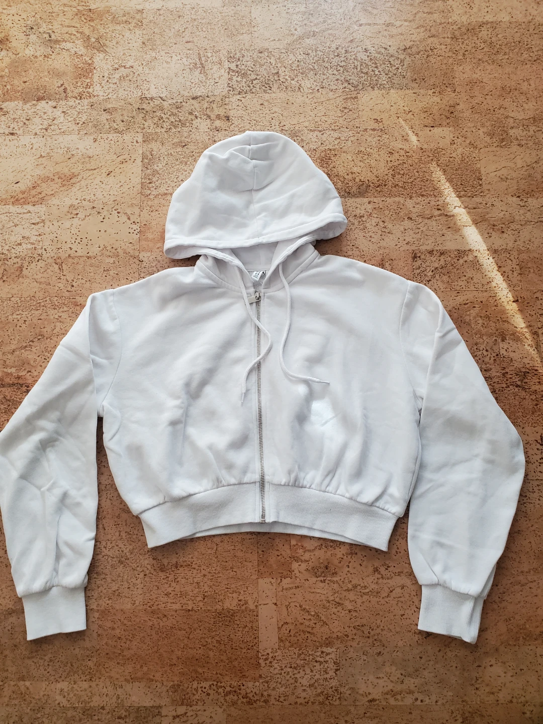 Divided White Zip-Up Hoodie
