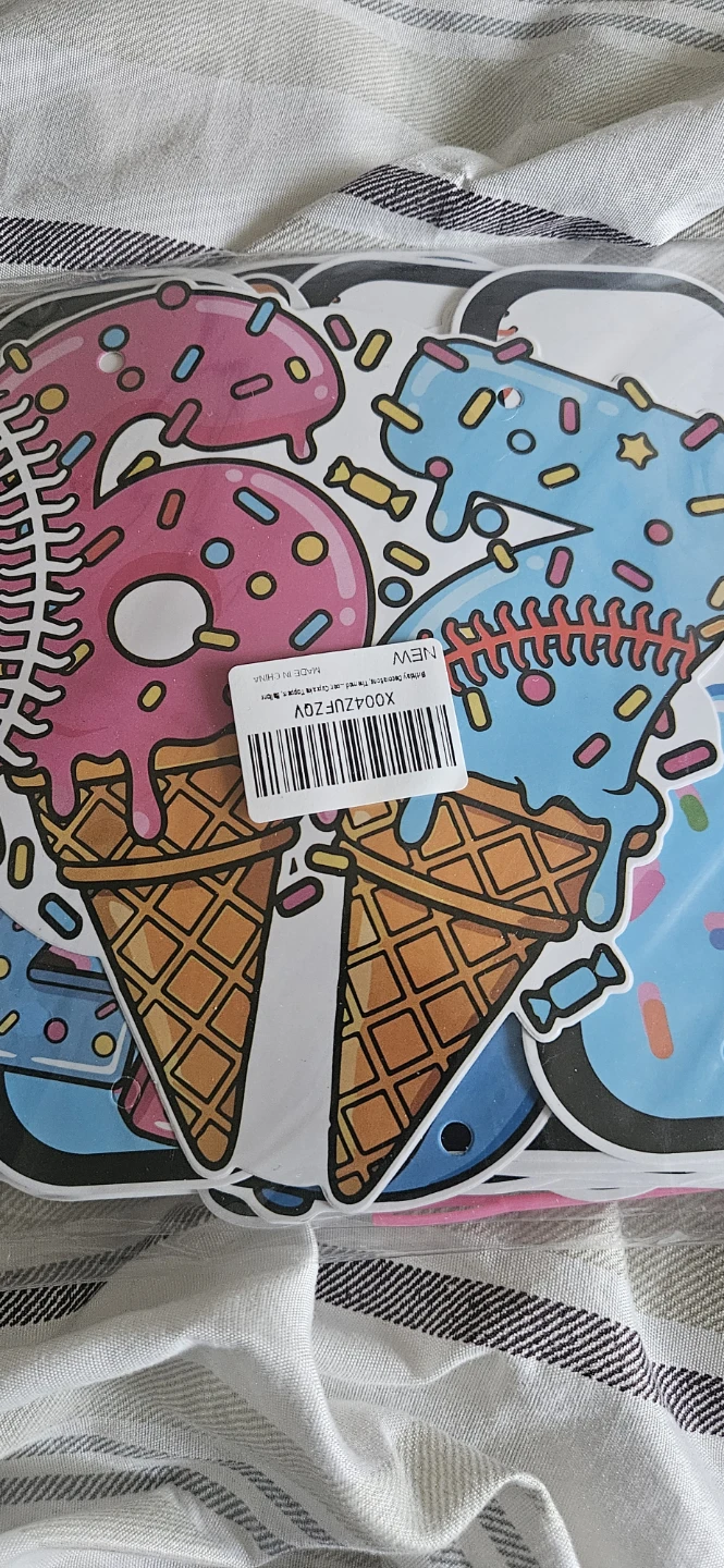Donut Themed Birthday Decoration Set