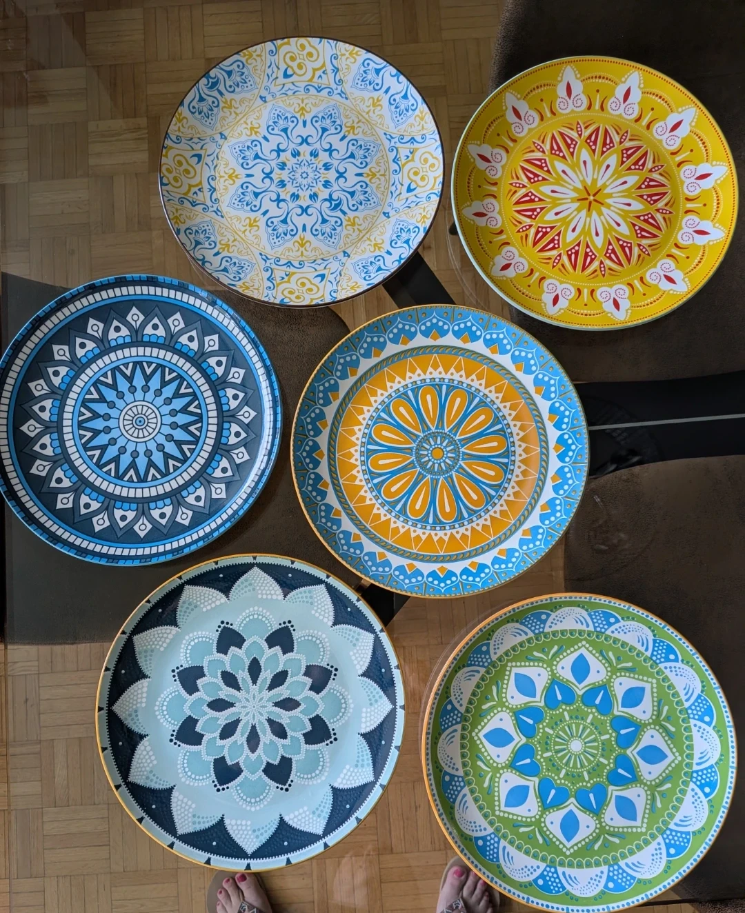 Set of 6 Decorative Mandala Plates - photo 2