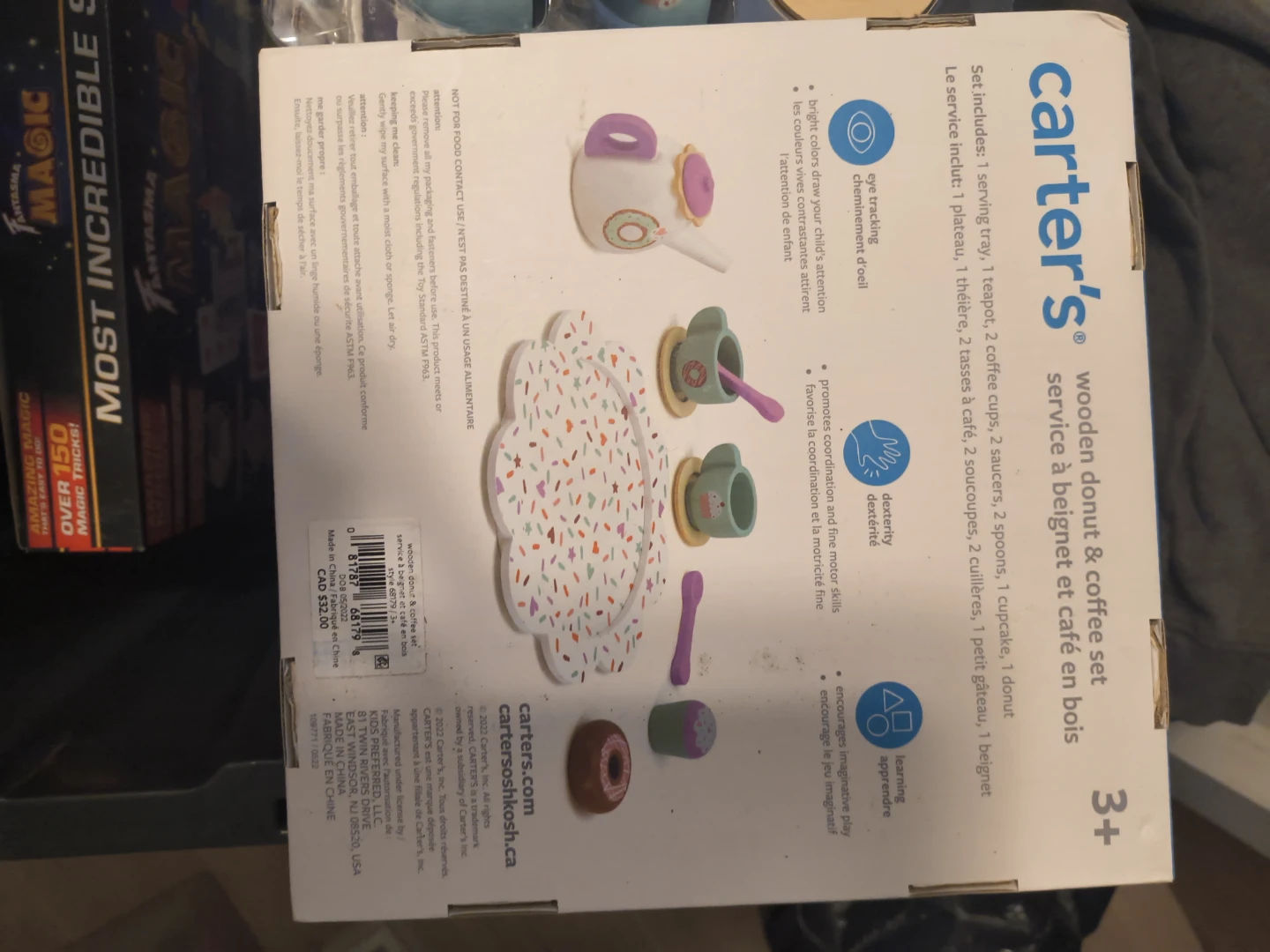 Carter's Wooden Donut & Coffee Tea Set - photo 3