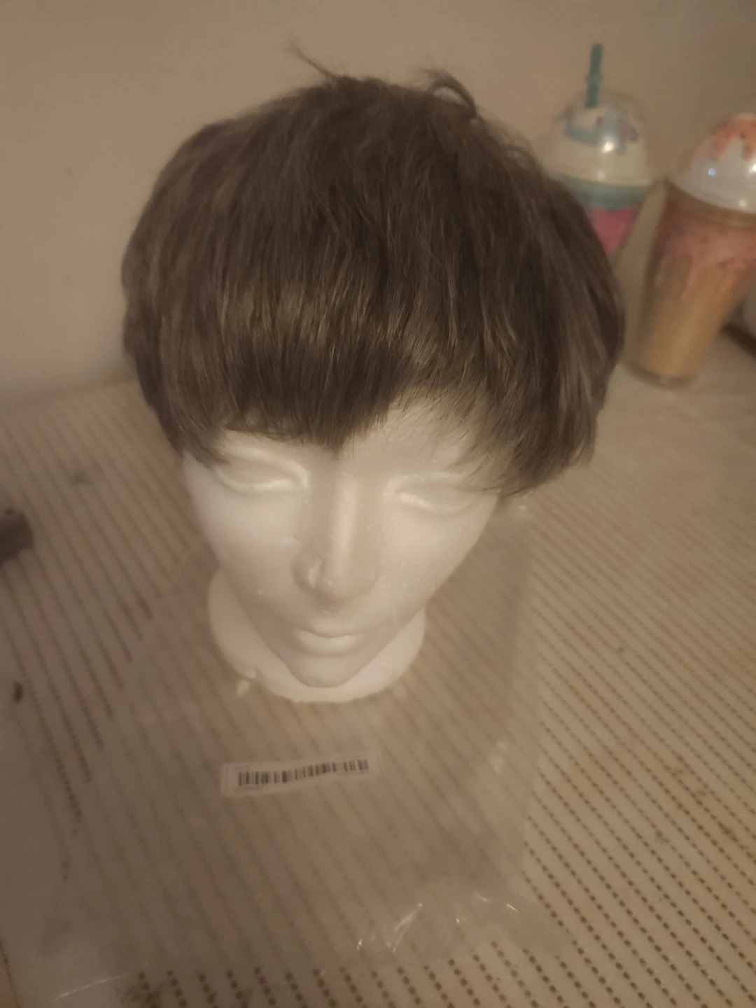 Light Grey Short Synthetic Wig - photo 3