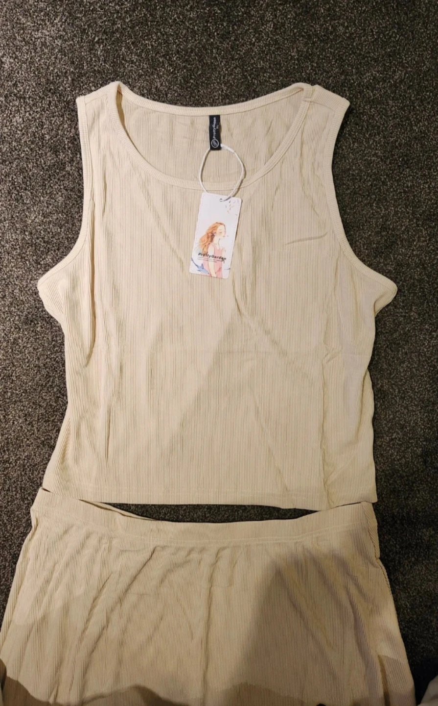 Ribbed Tank Top and Maxi Skirt Set - photo 4