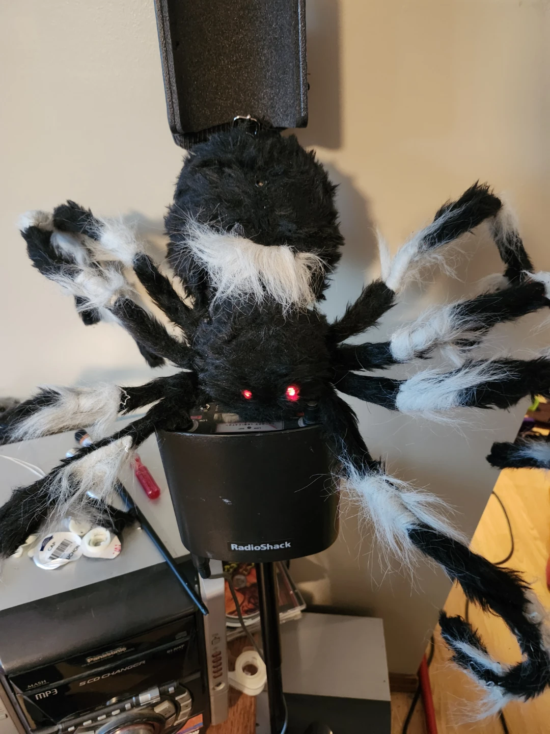 Animated Light-Up Halloween Spider Decoration
