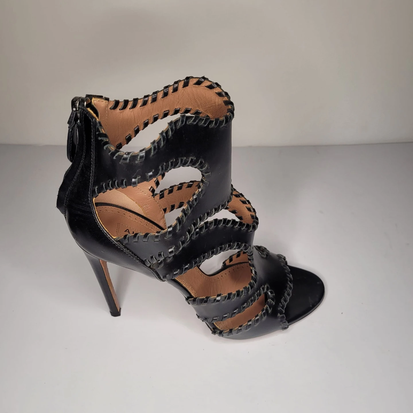 Alaia Black Cutout Stiletto Heels - photo 4