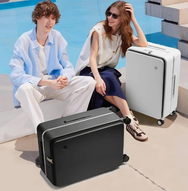 26" Grey Hardshell Spinner Suitcase - photo 3