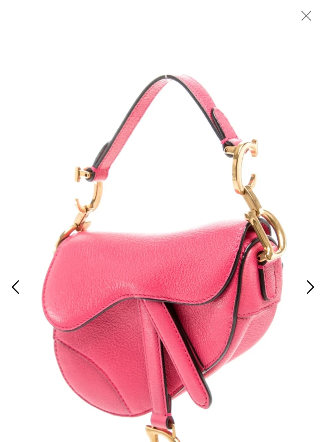 Christian Dior Mini Saddle Bag in Pink
