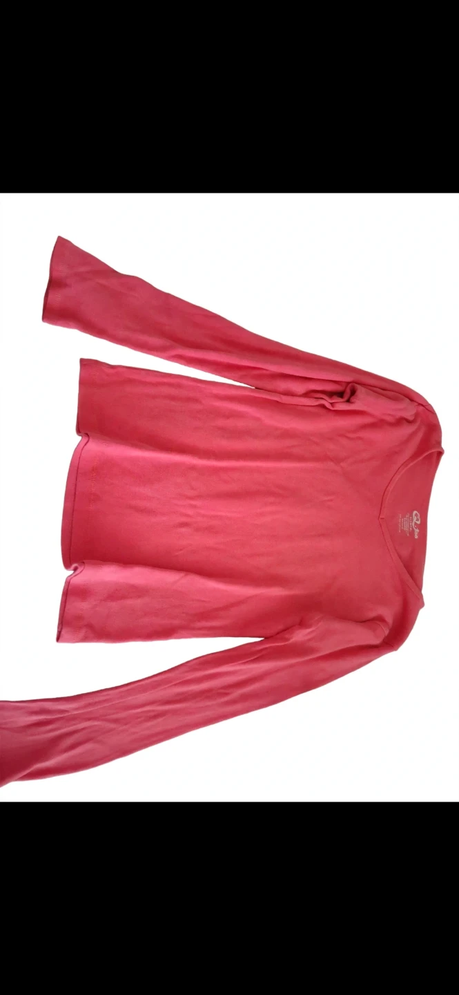Q-tee Pink Long Sleeve Shirt