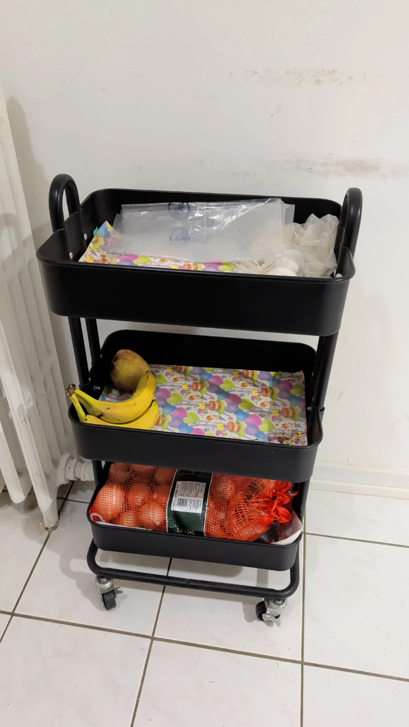 IKEA Råskog 3-Tier Rolling Cart