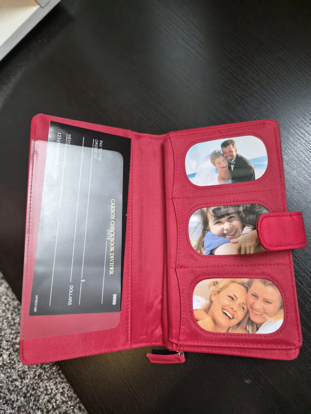Axessimo Red Checkbook Wallet - photo 2