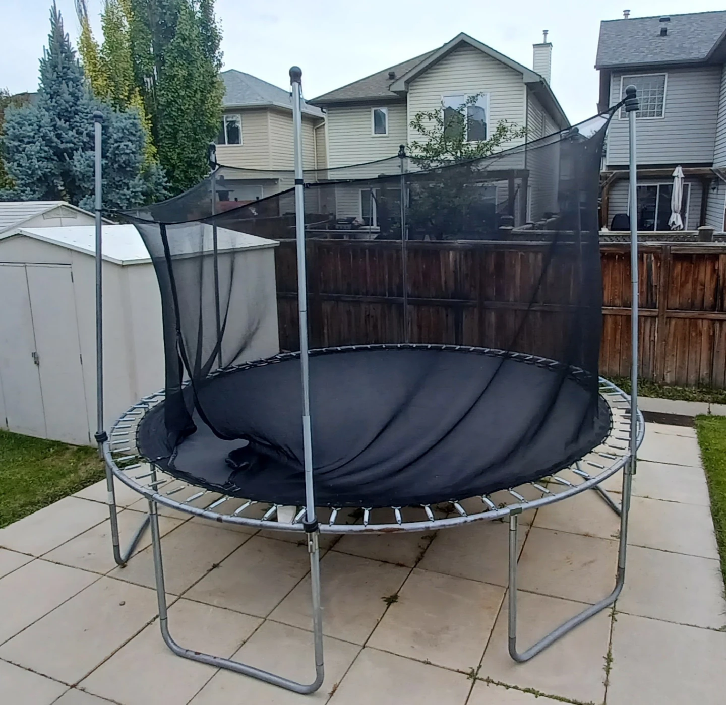Outdoor Round Backyard Trampoline with Safety Net - photo 2