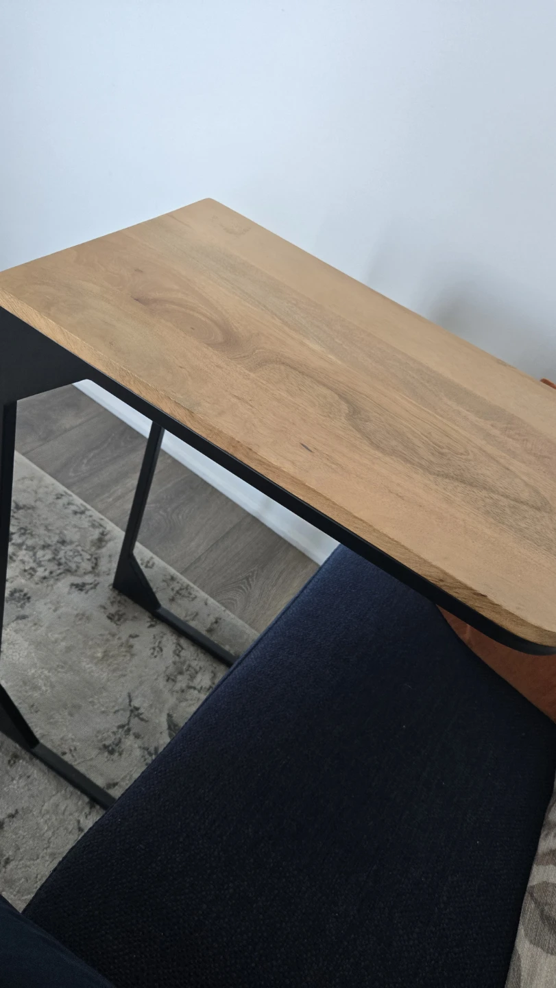 C-shaped side table