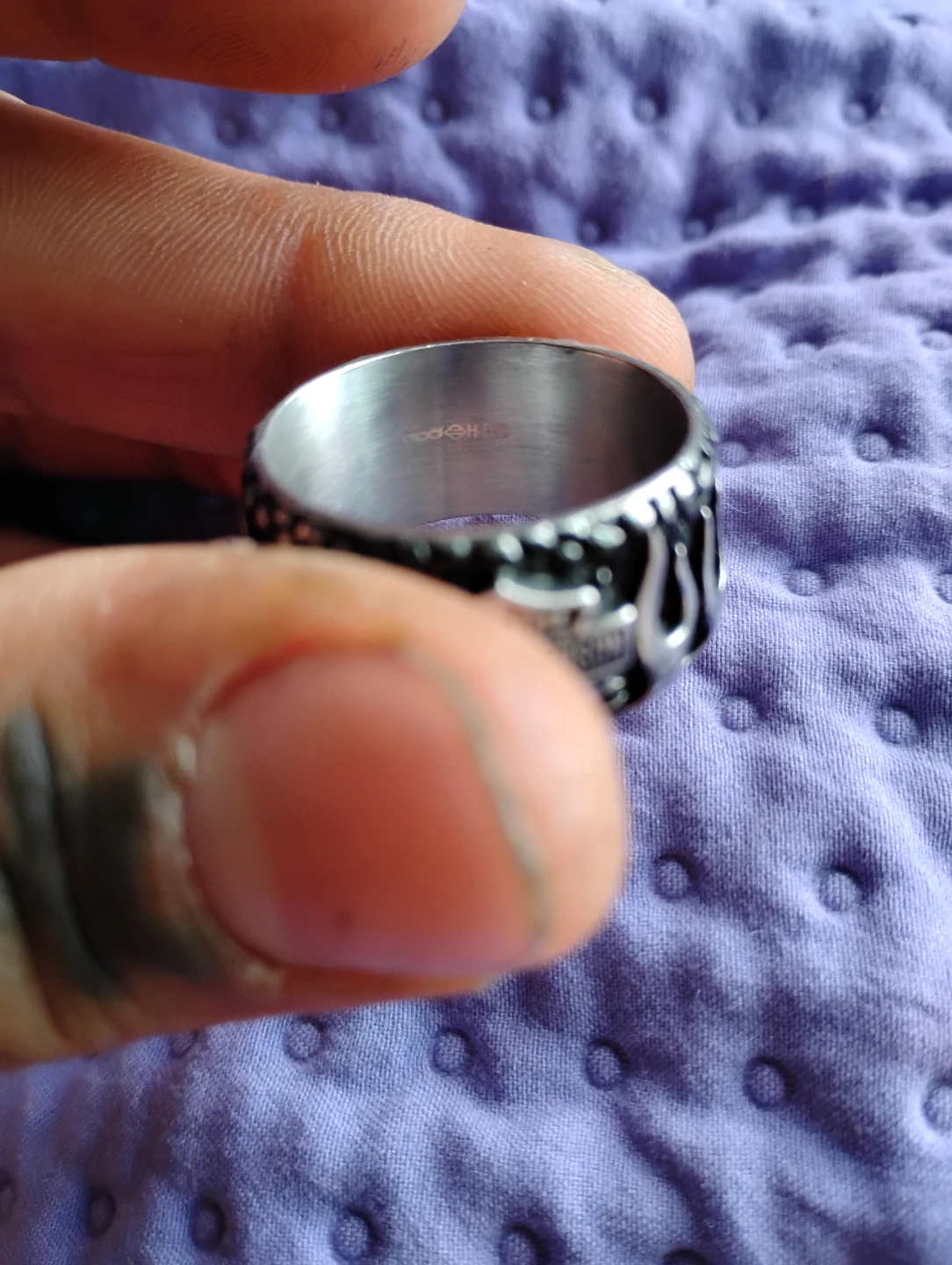 Harley Davidson flame band ring - photo 2