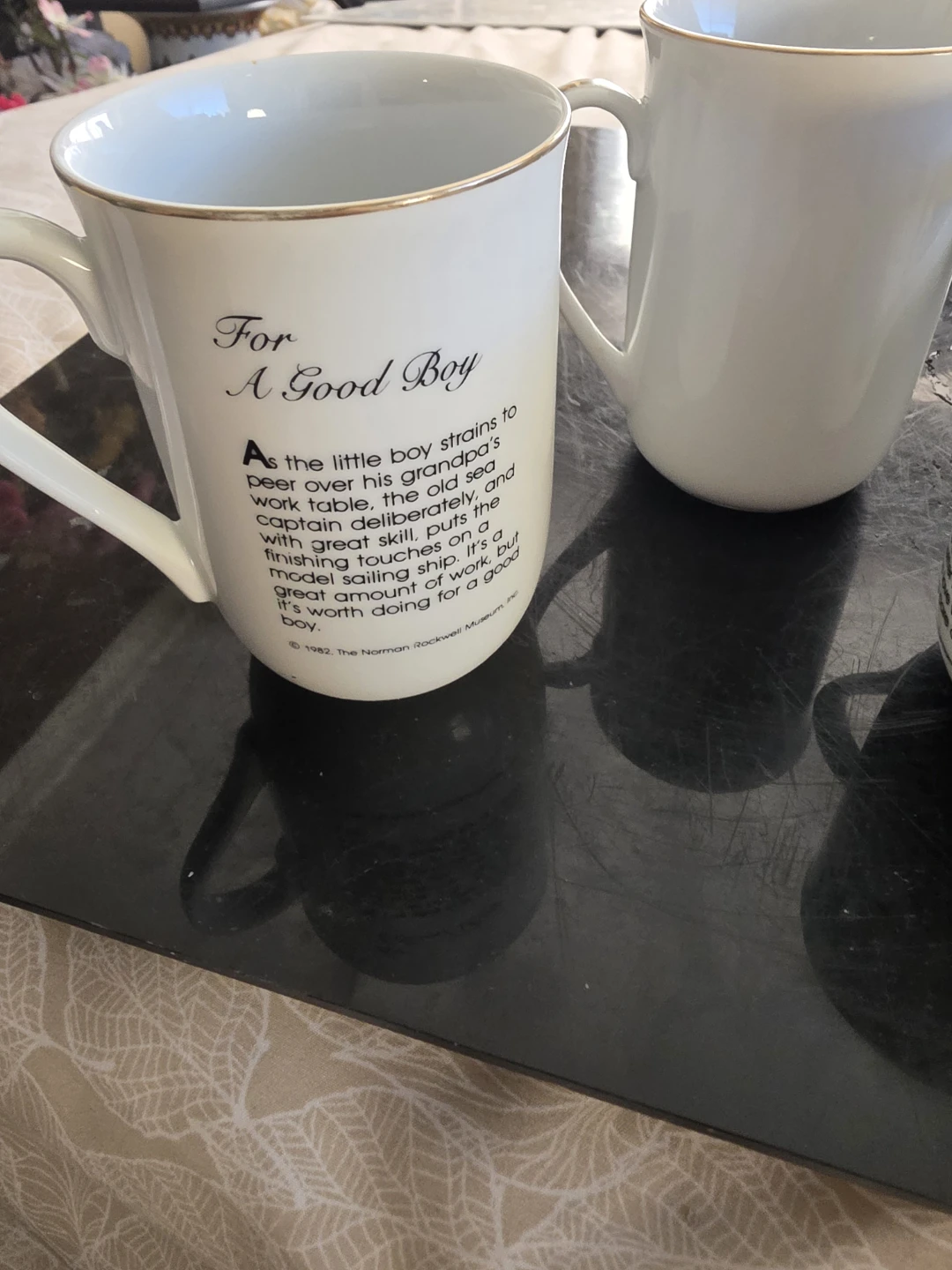 Set of 4 Norman Rockwell Porcelain Mugs - photo 2