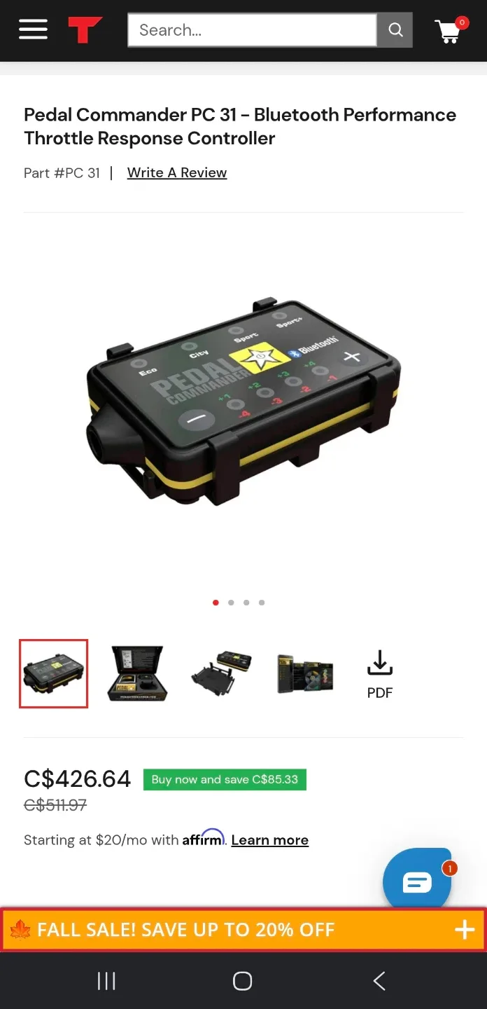 Pedal Commander PC31-BT  Throttle Response Controller - photo 5