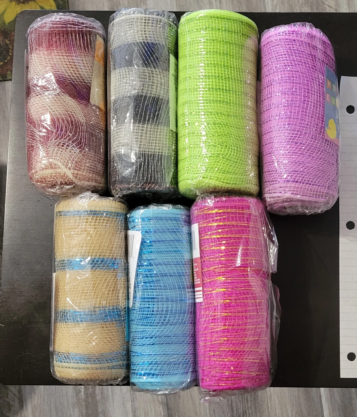 LOTS of Decorative Mesh (75 cents per roll) See photos please - photo 3