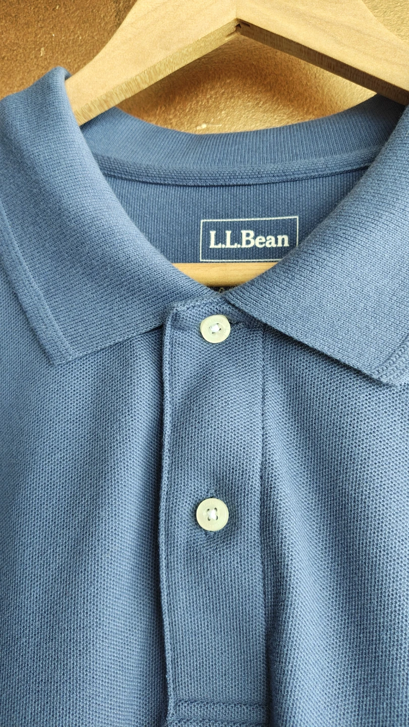 L.L.Bean Double L Polo Shirt Vintage Indigo XXL - photo 2