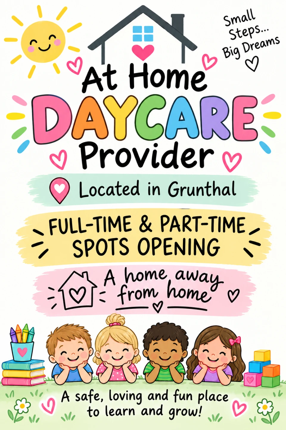 At Home Daycare Provider in Grunthal