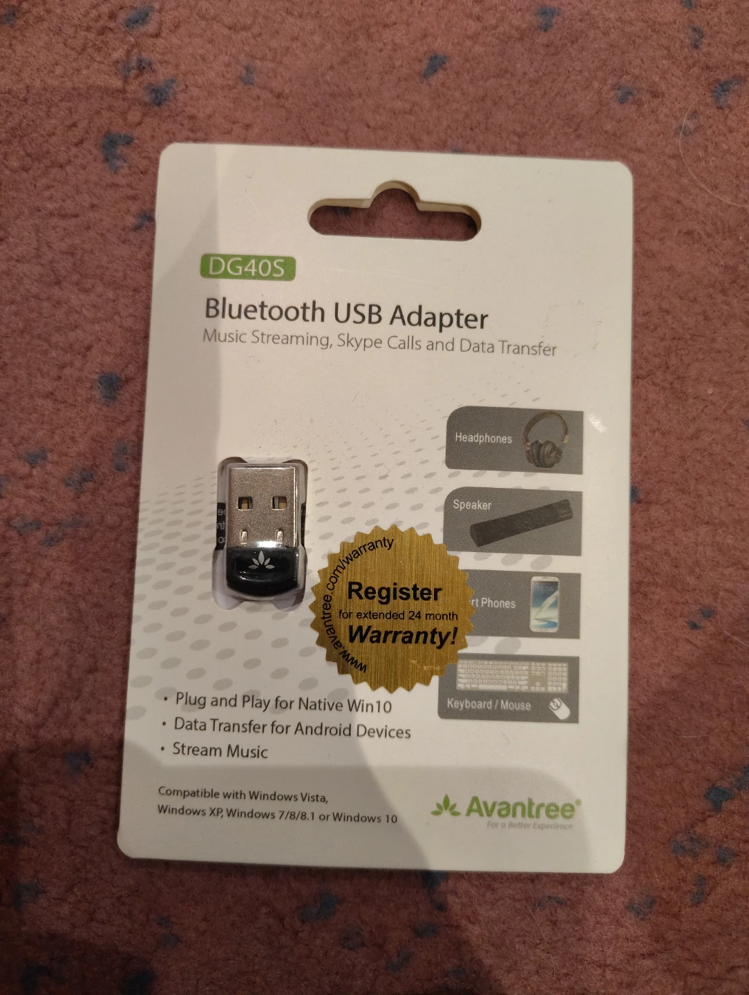 Avantree DG40S Bluetooth USB Adapter