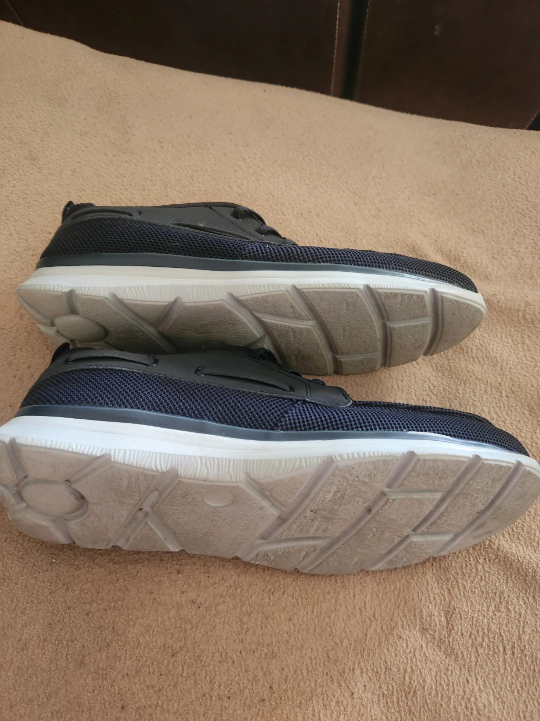 Men's Navy Blue Comfort Fit Memory Foam Shoes Size 10 - photo 2
