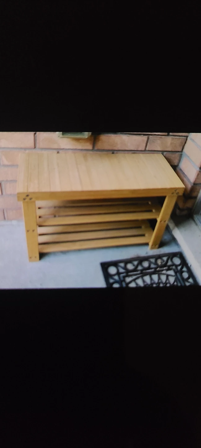 Bamboo Shoe Rack Bench