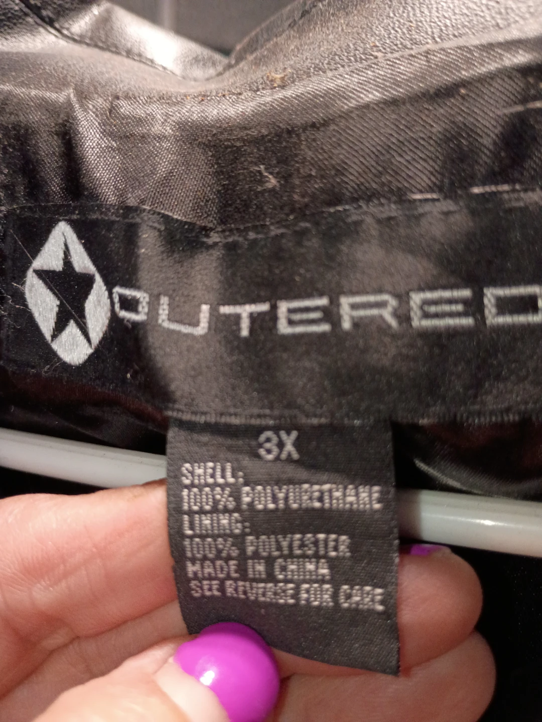 Outeredge Black Faux Leather Jacket - photo 2