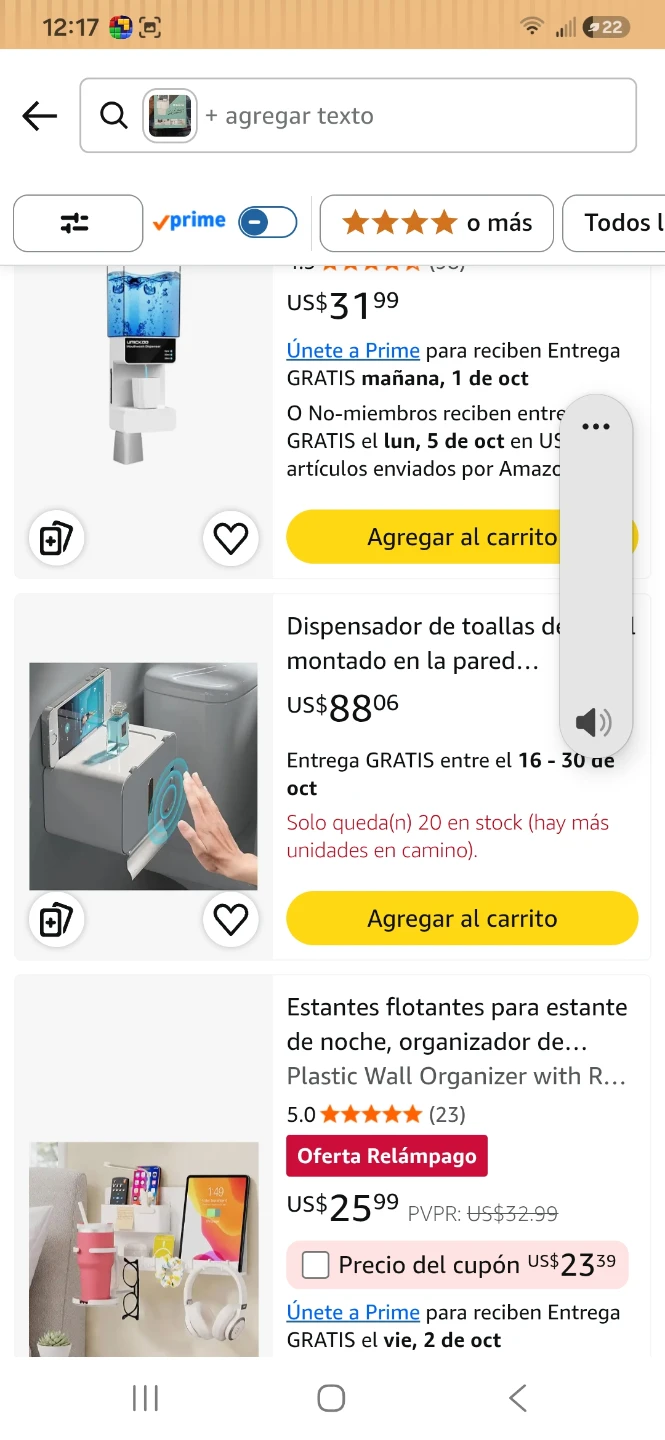 Masirs Tissue Dispenser with Phone Shelf