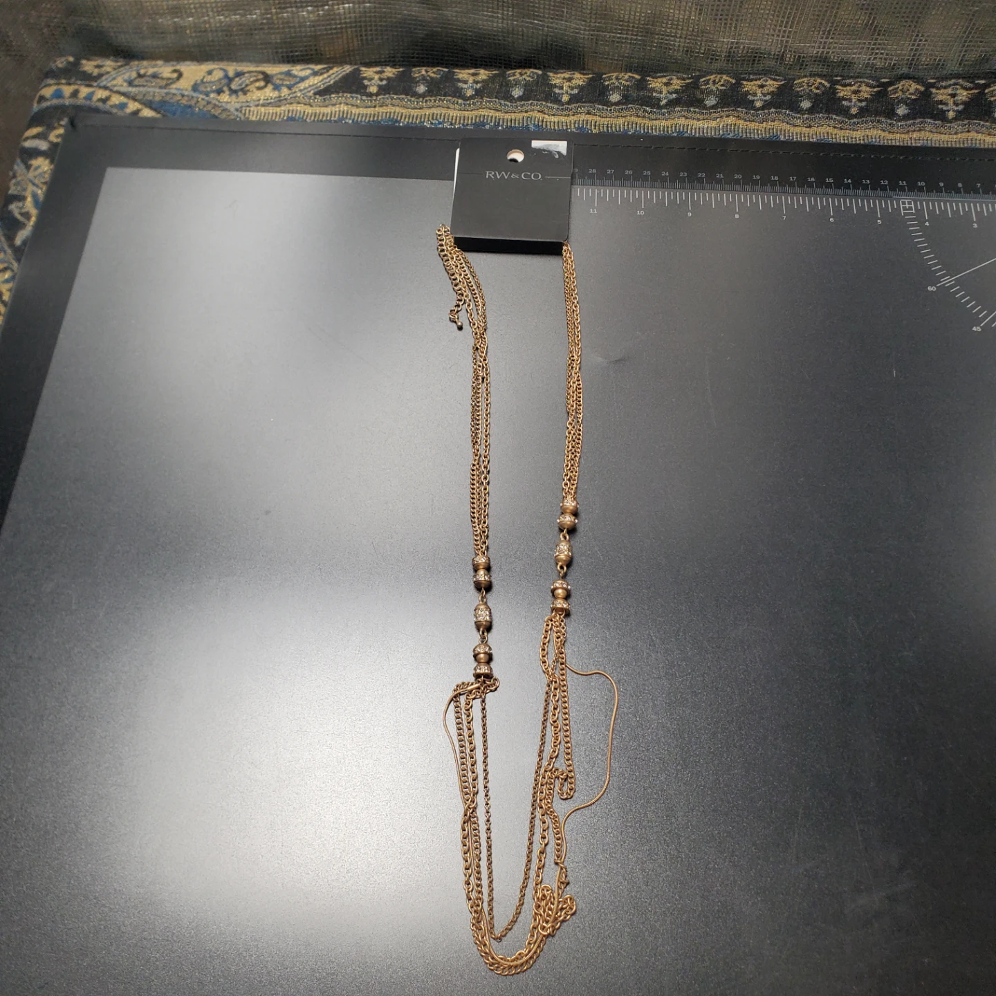 RW&CO. Gold-Tone Multi-Chain Necklace